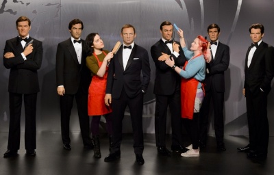 В Музее мадам Тюссо выставлены восковые фигуры всех шести исполнителей роли агента 007