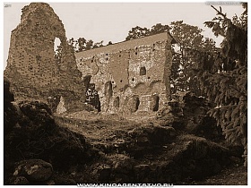 полуразрушенные стены старинного замка
