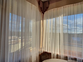 панорамный вид из окон отеля в пушкино