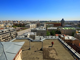 Просторная крыша в центре Москвы для съемок кино