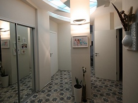 Оригинальный коридор в квартире в Строгино